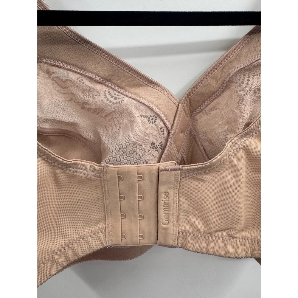 Glamorise‎ Magiclift Full Figure Minimizer Bra Womens 42DD Cafe Wire-Free NWOT